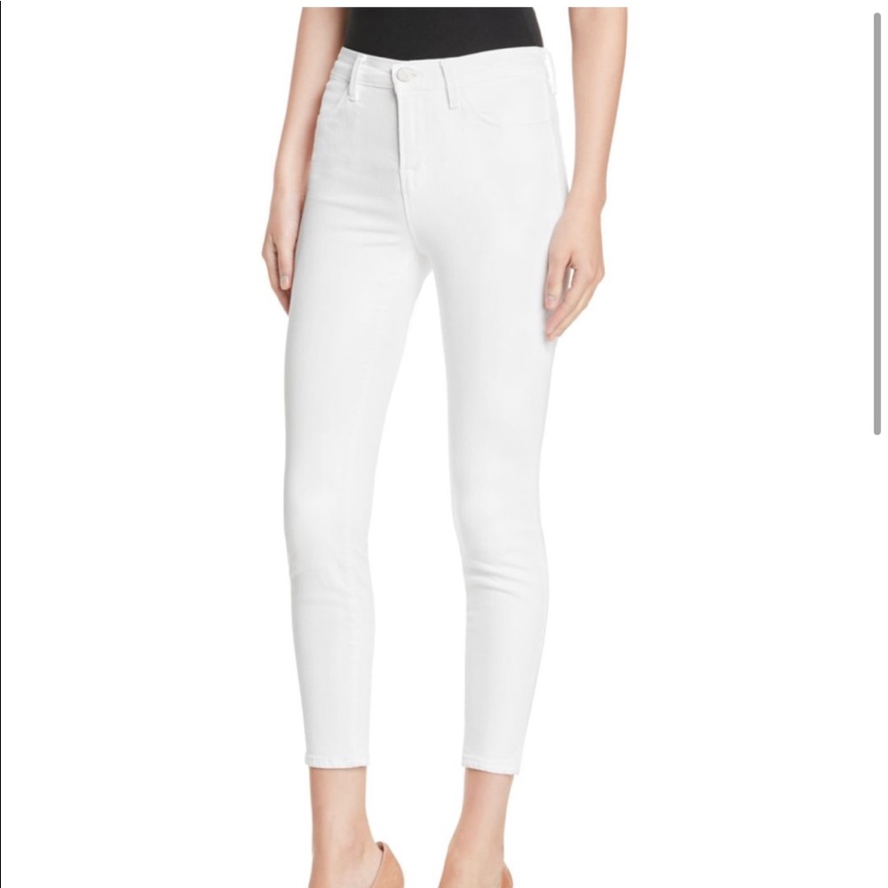 JBrand Alana Cropped White Jeans size 27